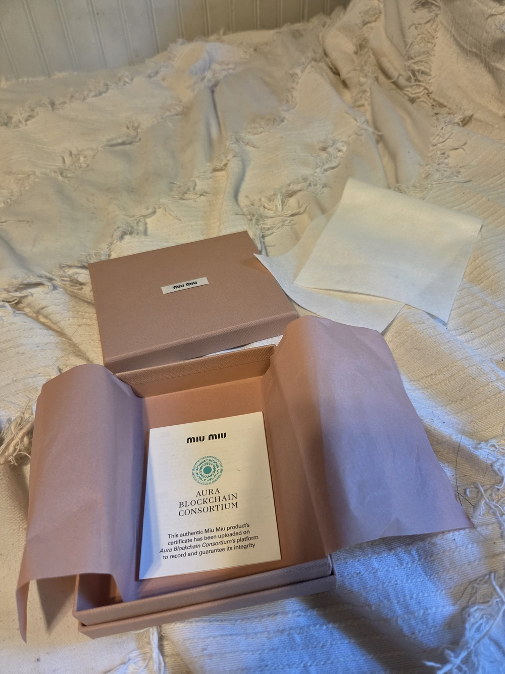 Miu Miu Dusty Pink Gift Box with Tissue Wrap - Picture 3 of 6